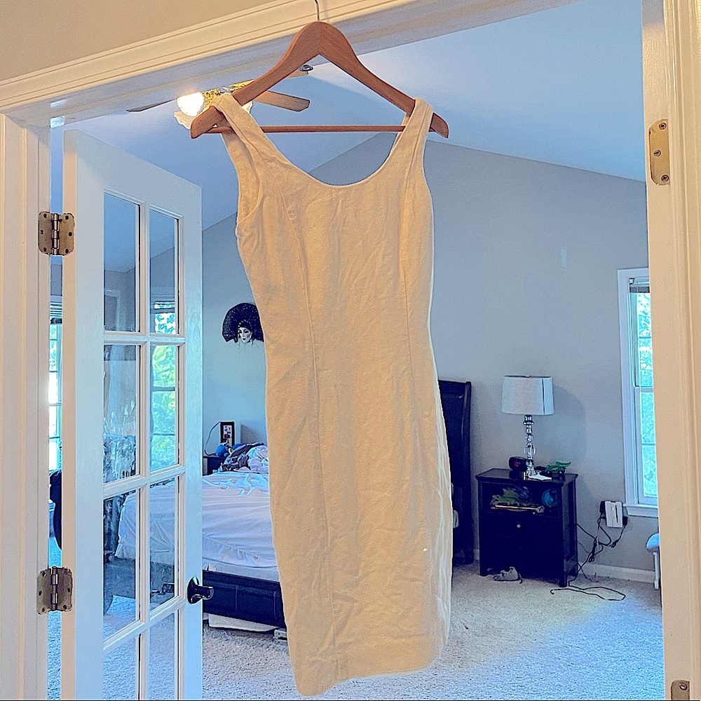 THE LIMITED Vintage cream colored summer dress size 2 - Picture 2 of 7